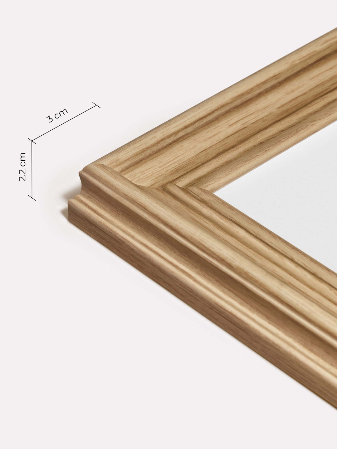 Decorative Frame, Oak, 70x100 cm - Close-up view